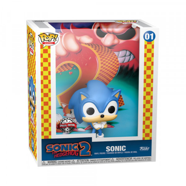 Funko POP! Sonic the Hedgehog 2: Sonic (Cover Box Game)
